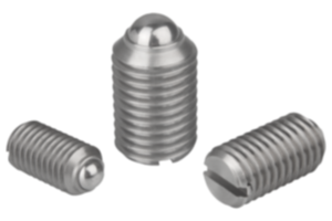Poussoir à ressort avec fente et bille en Inox - inch Poussoir à ressort avec fente et bille en Inox - inch
