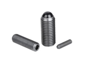 Poussoir à ressort avec six pans creux et bille en céramique, en Inox Poussoir à ressort avec six pans creux et bille en céramique, en Inox