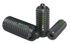 Spring plungers with hex socket and thrust pin, steel, with thread lock - inch Spring plungers with hex socket and thrust pin, steel, with thread lock - inch