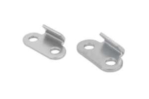 Catch plates for latches with spring clip for up to 1300N Catch plates for latches with spring clip for up to 1300N