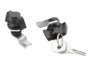 Quarter-turn locks, compact with wing grip, housing diameter 22 mm Quarter-turn locks, compact with wing grip, housing diameter 22 mm