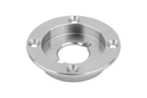 Plaques de bridage en inox pour verrou quart de tour avec poignée encastrée Plaques de bridage en inox pour verrou quart de tour avec poignée encastrée