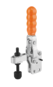 Sauterelle à levier vertical avec embase droite et broche de pression réglable Sauterelle à levier vertical avec embase droite et broche de pression réglable