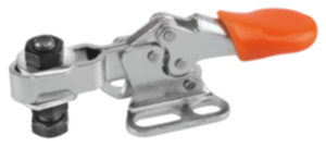 Mini sauterelle à levier horizontal avec embase horizontale et broche de pression réglable Mini sauterelle à levier horizontal avec embase horizontale et broche de pression réglable