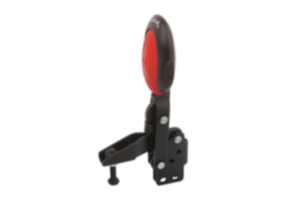 Sauterelle à levier vertical avec verrouillage de sécurité avec embase verticale et broche de pression réglable Sauterelle à levier vertical avec verrouillage de sécurité avec embase verticale et broche de pression réglable
