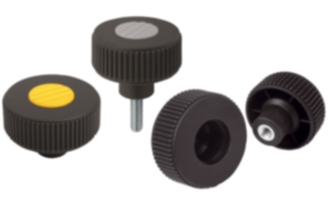 Knurled knobs Knurled knobs