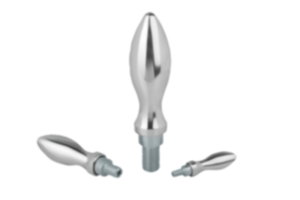 Poignée tournante similaire DIN 98, Forme E, en aluminium Poignée tournante similaire DIN 98, Forme E, en aluminium