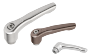 Manettes indexables en inox, polies par électrolyse ou grenaillées, avec taraudage, insert fileté en inox Manettes indexables en inox, polies par électrolyse ou grenaillées, avec taraudage, insert fileté en inox