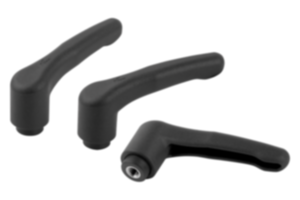 Manette indexable en plastique détectable par métal avec taraudage, insert taraudé en inox Manette indexable en plastique détectable par métal avec taraudage, insert taraudé en inox