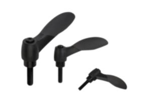 Manette indexable 2K avec filetage, insert fileté en acier bruni Manette indexable 2K avec filetage, insert fileté en acier bruni