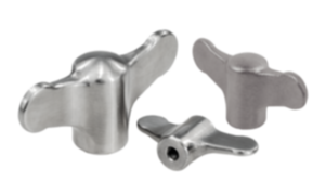 Wing grips internal thread, stainless steel Wing grips internal thread, stainless steel