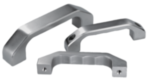 Pull handles, stainless steel, slanted both sides Pull handles, stainless steel, slanted both sides