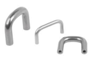 Finger grips, stainless steel round Finger grips, stainless steel round