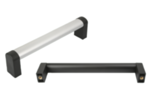 Tubular handles, aluminium with plastic grip legs Tubular handles, aluminium with plastic grip legs