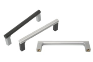 Tubular handles, aluminium with plastic grip legs Tubular handles, aluminium with plastic grip legs