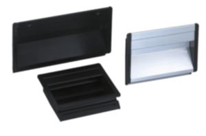 Recessed handles, aluminium Recessed handles, aluminium