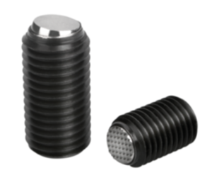 Vis à bille orientable à tête HC bille avec plat, protection anti-retournement intégrée Vis à bille orientable à tête HC bille avec plat, protection anti-retournement intégrée