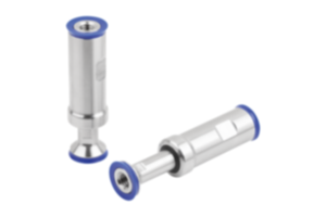 Spacer, adjustable, stainless steel with sealing washer in Hygienic DESIGN Spacer, adjustable, stainless steel with sealing washer in Hygienic DESIGN