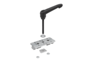 Patin profilé avec manette indexable Patin profilé avec manette indexable