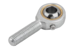Rod ends with plain bearing external thread, steel, DIN ISO 12240-1, can be re-lubricated Rod ends with plain bearing external thread, steel, DIN ISO 12240-1, can be re-lubricated