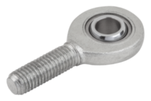 Rod ends with plain bearing external thread, narrow head, DIN ISO 12240-1, maintenance-free Rod ends with plain bearing external thread, narrow head, DIN ISO 12240-1, maintenance-free