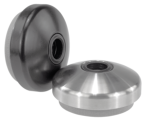 Embase pour pied articulé avec amortisseur de vibrations Embase pour pied articulé avec amortisseur de vibrations