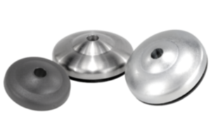 Embase pour pied réglable ECO en zinc injecté haute pression, Inox ou plastique Embase pour pied réglable ECO en zinc injecté haute pression, Inox ou plastique