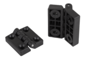 Hinges plastic with fastening holes Hinges plastic with fastening holes