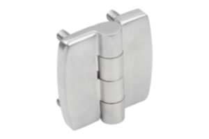 Charnières en inox avec vis de fixation Charnières en inox avec vis de fixation