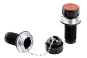 Tube de remplissage en plastique avec bride de montage Tube de remplissage en plastique avec bride de montage