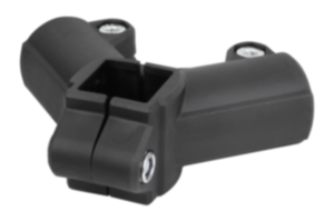 Tube clamps, right-angle, plastic Tube clamps, right-angle, plastic