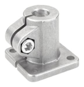 Tube clamps, base, aluminium Tube clamps, base, aluminium