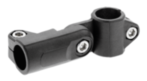 Tube clamps, swivel, plastic Tube clamps, swivel, plastic