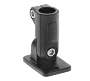 Tube clamps, swivel base, plastic Tube clamps, swivel base, plastic