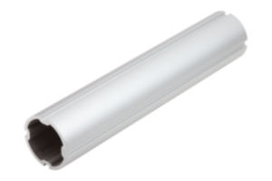 Tubes ronds en aluminium avec rainure Tubes ronds en aluminium avec rainure