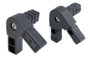 Square tube connectors three-way swivel Square tube connectors three-way swivel