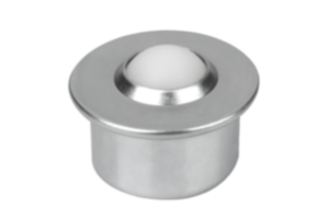 Ball transfer units with steel housing and plastic ball Ball transfer units with steel housing and plastic ball