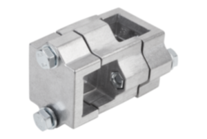 Tube clamps, cross, aluminium Tube clamps, cross, aluminium