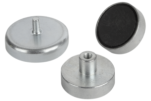Aimant plat avec filetage en ferrite dure Aimant plat avec filetage en ferrite dure