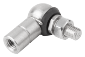 Kozelo Embouts à Rotule PHSB5 5/16" Filetage Femelle Droite 5/16-24 – Acier Carbone Plaqué Zinc, Idéal Karting, Tondeuses Et Vérins