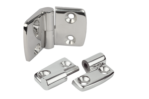 Charnières en Inox dégondable, à gauche Charnières en Inox dégondable, à gauche