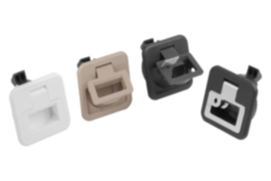Fermetures à déclic en plastique avec poignée, escamotable Fermetures à déclic en plastique avec poignée, escamotable
