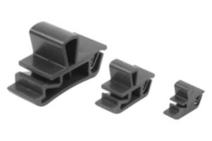 Fermetures à déclic en plastique avec poignée, encliquetable Fermetures à déclic en plastique avec poignée, encliquetable