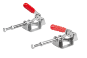 Push-pull toggle clamps, steel or stainless steel retaining force up to 1350 N Push-pull toggle clamps, steel or stainless steel retaining force up to 1350 N