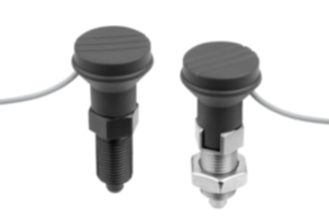Doigt d'indexage en acier ou en inox avec capteur d'état, filaire