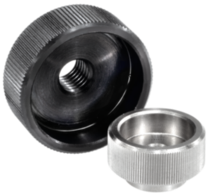 Ecrou moletéen acier ou Inox DIN 6303