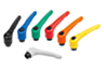 Manette indexable en acier avec taraudage