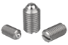 Poussoir à ressortavec fente et bille en Inox