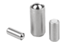 Poussoir à ressortfinition lisse sans collerette et corps en Inox