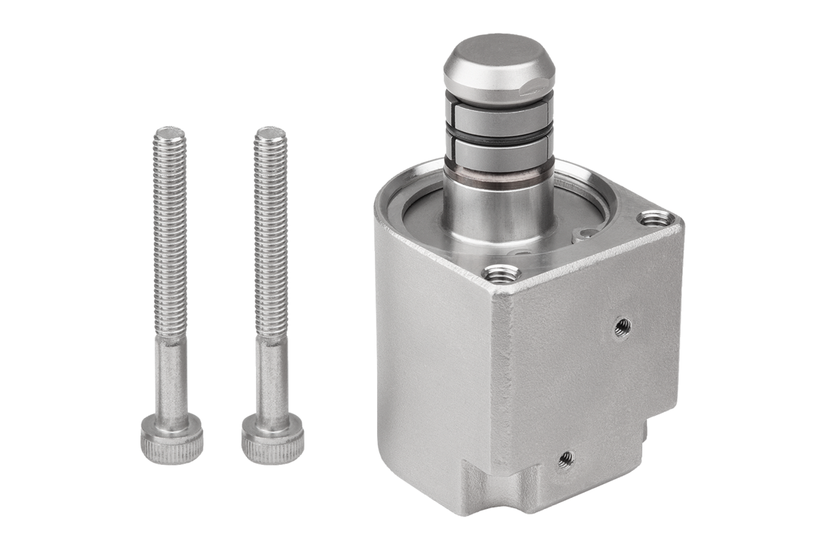 Éléments de serrage et de centrage en Inox pneumatiques